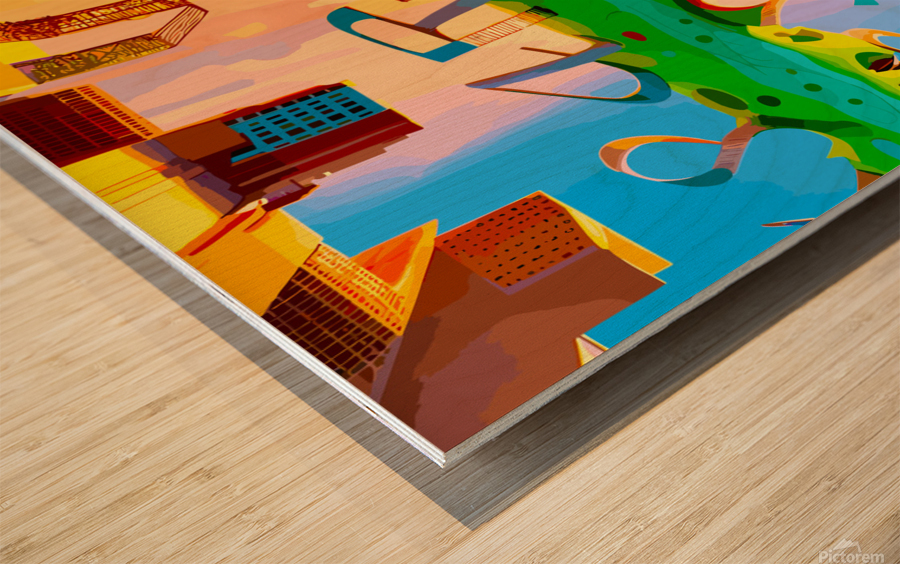 P A R I S I Brands City Typography  Wood print