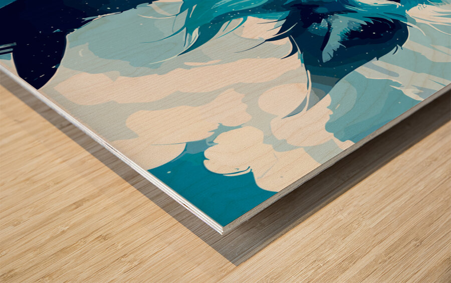 Mollycoddled Wood print